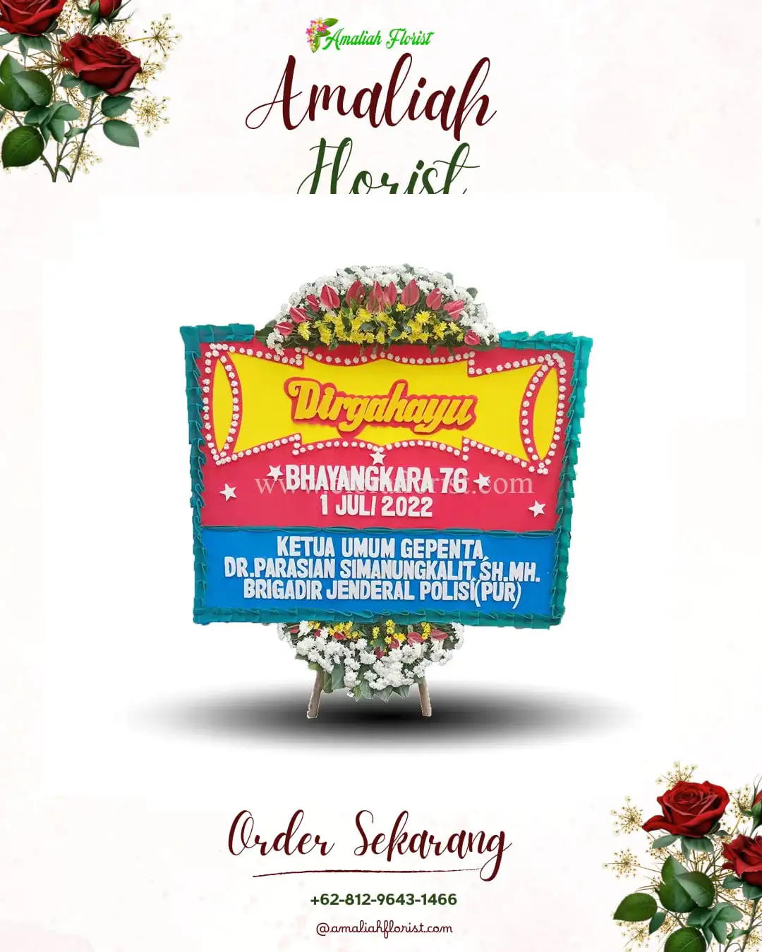 Papan Bunga HUT Ulang Tahun Indra Makmu